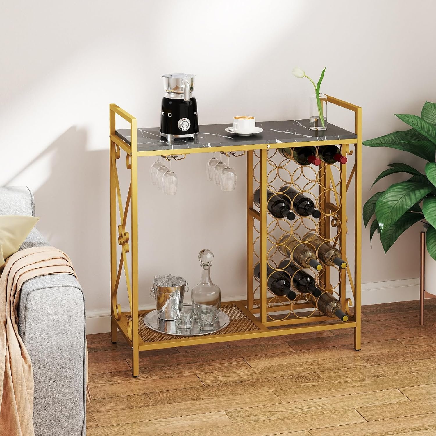 Forest Green Wohnzimmer einrichten: Quiet Luxury mit Gold-Akzenten 814kaslontl. ac sl1500